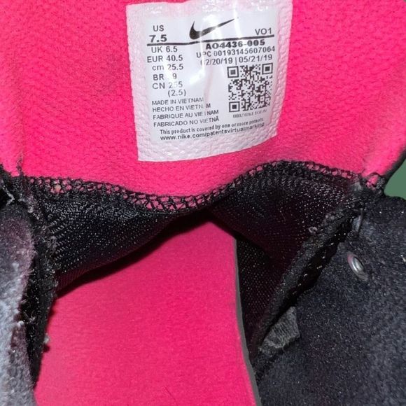 2019 NIKE KYRIE FLYTRAP 2 BLACK HYPER PINK SIZE 7.5 AO-4436-005 - Picture 5 of 7